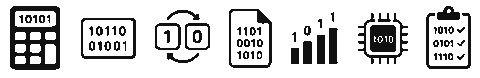 Binary calculator icons