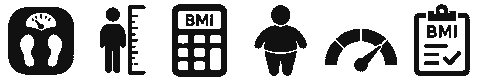 BMI calculator icons