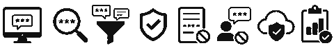 Sensitive word detection icons